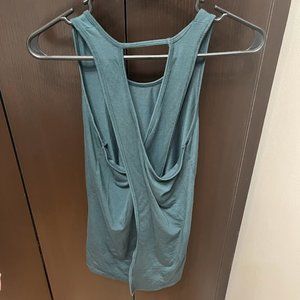 Athleta Essence Tie Back Tank Green - XS